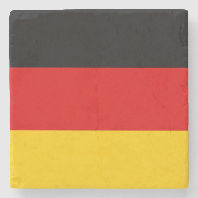 Flag of Germany (Deutschland) Stone Coaster (Front)