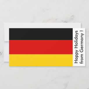 Flag of Germany, Happy Holidays from Germany Holiday Card