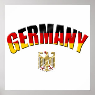 Flag of Germany logo German shirts and gifts Poster