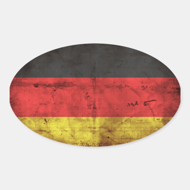 Flag of Germany Oval Sticker (Front)