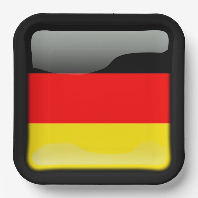 Flag of Germany Paper Plate (Front)