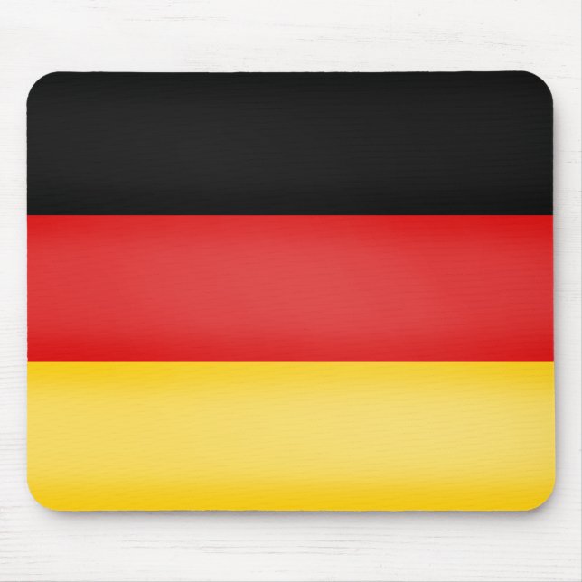 Flag of Germany Schwarz Rot Gold Patriotic Colours Mouse Mat (Front)
