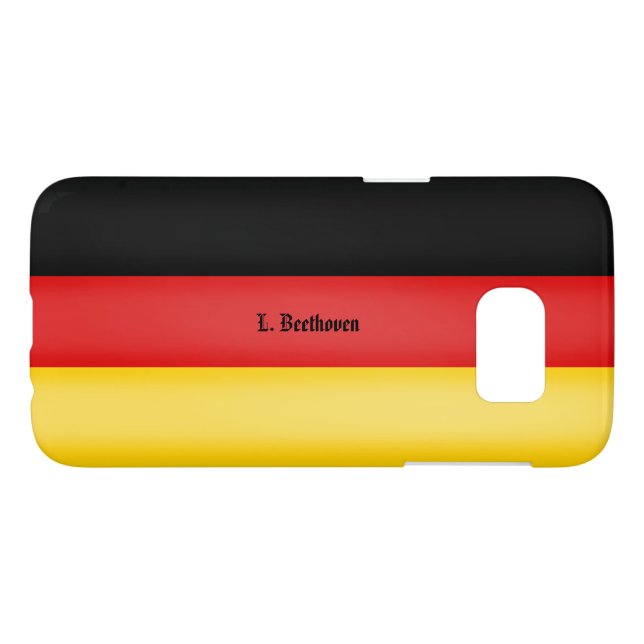 Flag of Germany Schwarz Rot Gold Personalised Case (Back Horizontal)