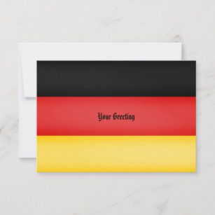 Flag of Germany Schwarz Rot Gold Personalised Invi Invitation