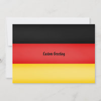 Flag of Germany Schwarz Rot Gold Personalised