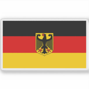 Flag of Germany with coat of arms (unofficial)
