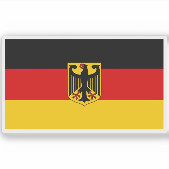 Flag of Germany with coat of arms (unofficial) (Front)
