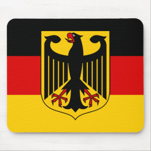 Flag of Germany with Crest Mouse Mat