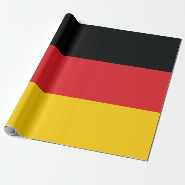 Flag of Germany Wrapping Paper (Unrolled)