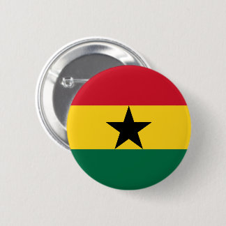 Flag of Ghana 6 Cm Round Badge