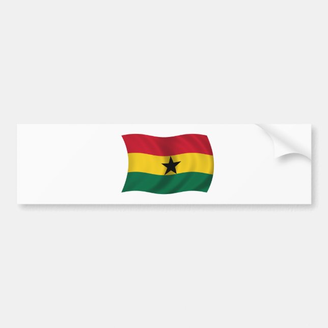 Flag of Ghana Bumper Sticker (Front)