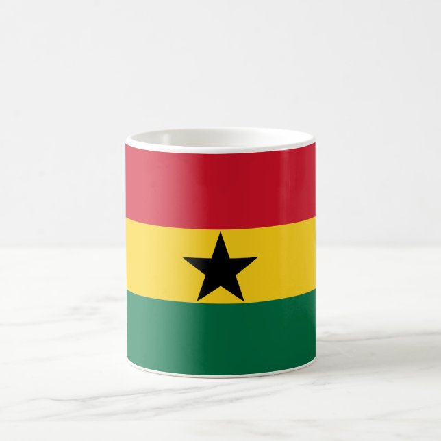 Flag of Ghana Coffee Mug (Center)