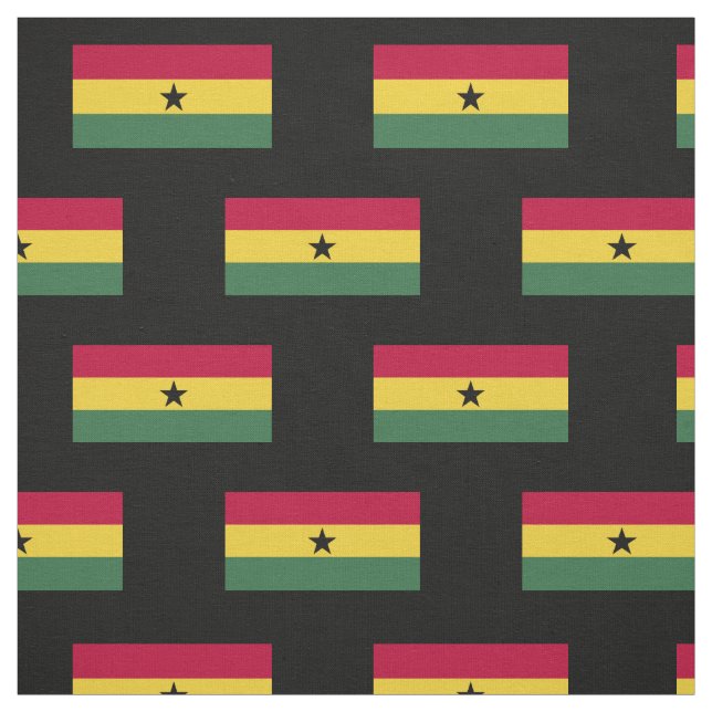 Flag of Ghana Fabric (Swatch)