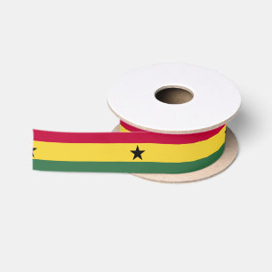 Flag of Ghana Satin Ribbon