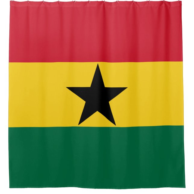 Flag of Ghana Shower Curtain (Front)