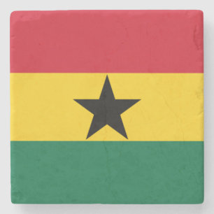 Flag of Ghana Stone Coaster