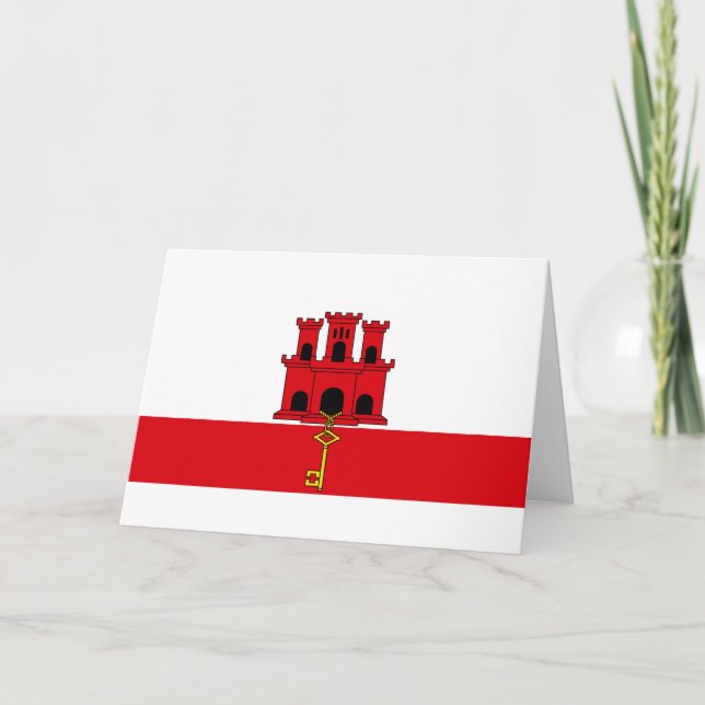 Flag of Gibraltar Card (Front)