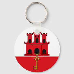 Flag of Gibraltar Key Ring