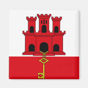 Flag of Gibraltar Magnet