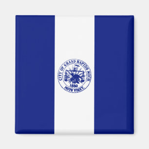 Flag of Grand Rapids (Michigan City) Magnet