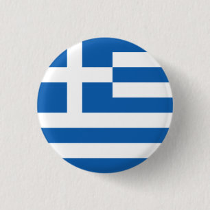 Flag of Greece 3 Cm Round Badge