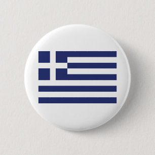 Flag of Greece 6 Cm Round Badge