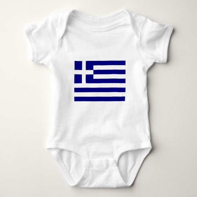 Flag of Greece Baby Bodysuit (Front)