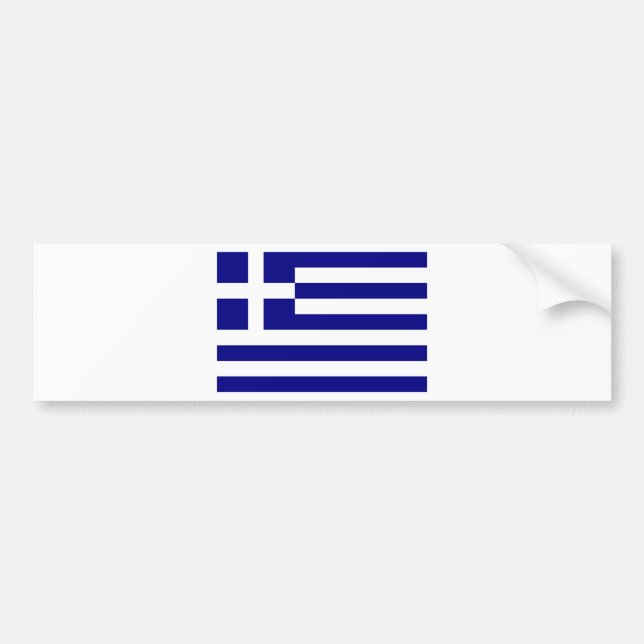 Flag of Greece Bumper Sticker (Front)