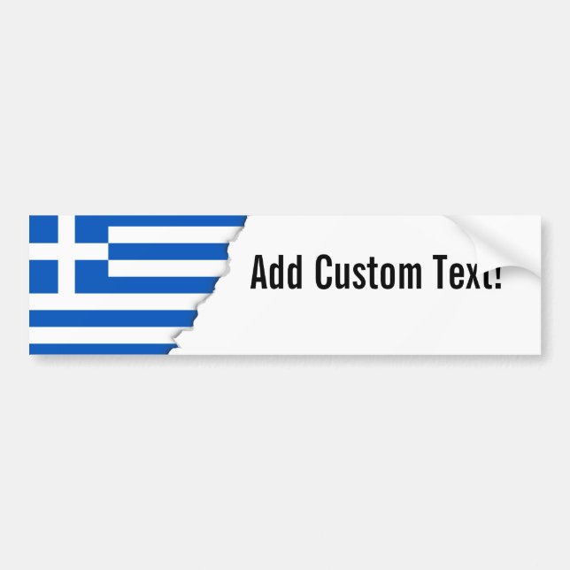 Flag of Greece Bumper Sticker (Front)