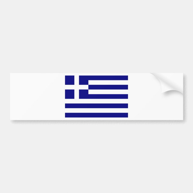 Flag of Greece Bumper Sticker (Front)