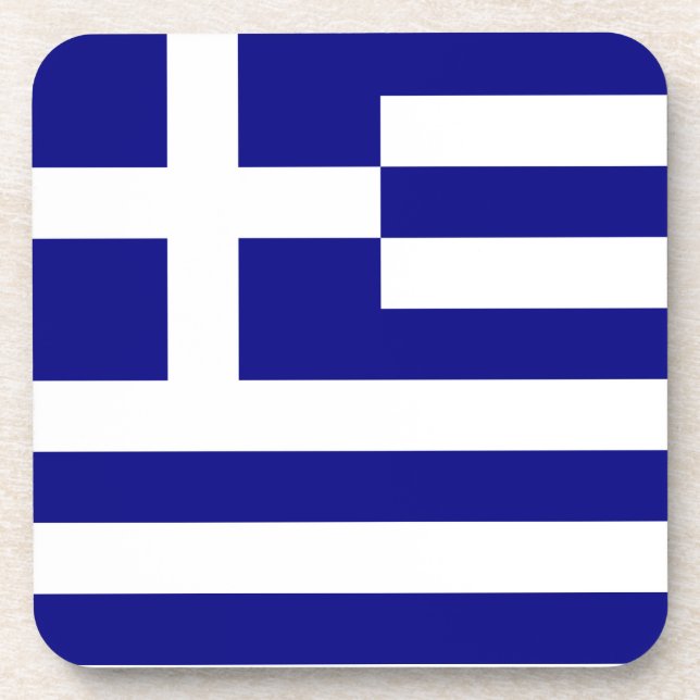 Flag of Greece Coaster (Front)