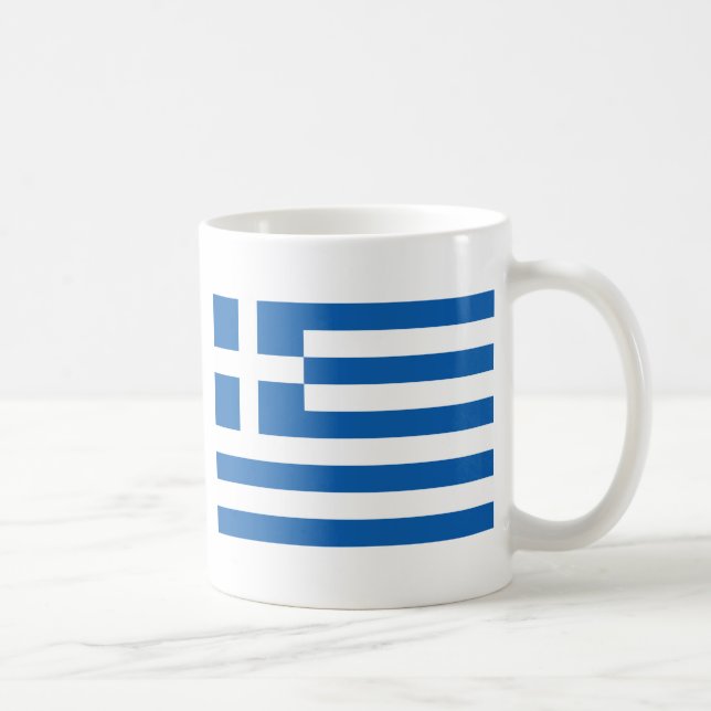 Flag of Greece Coffee Mug (Right)