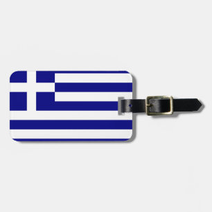 Flag of Greece Easy ID Personal Luggage Tag