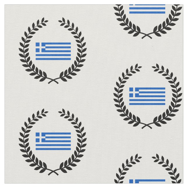 Flag of Greece Fabric (Close Up)