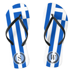 Flag of Greece Flip Flops