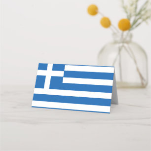 Flag of Greece Greek Flag Place Card