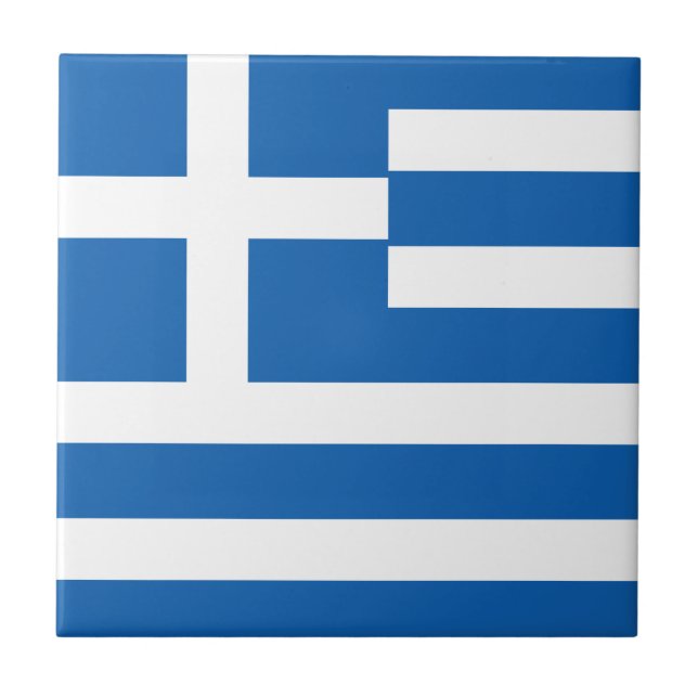 Flag of Greece Greek Flag Tile (Front)