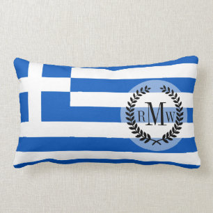 Flag of Greece Lumbar Cushion