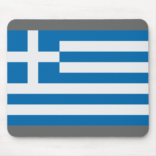 Flag of Greece Mouse Mat (Front)
