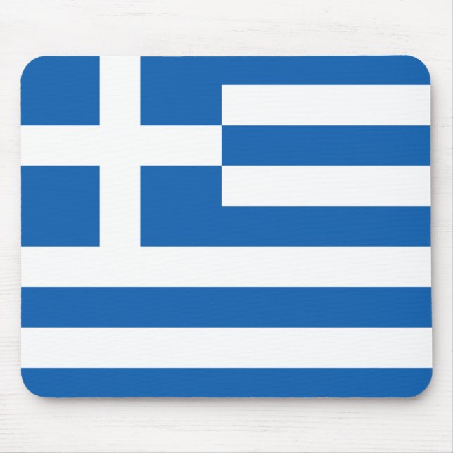 Flag of Greece Mouse Mat (Front)