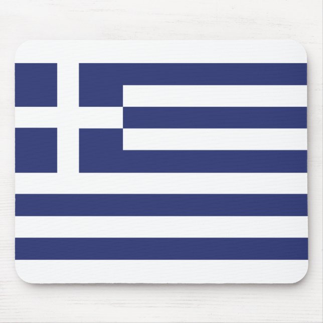 Flag of Greece Mouse Mat (Front)