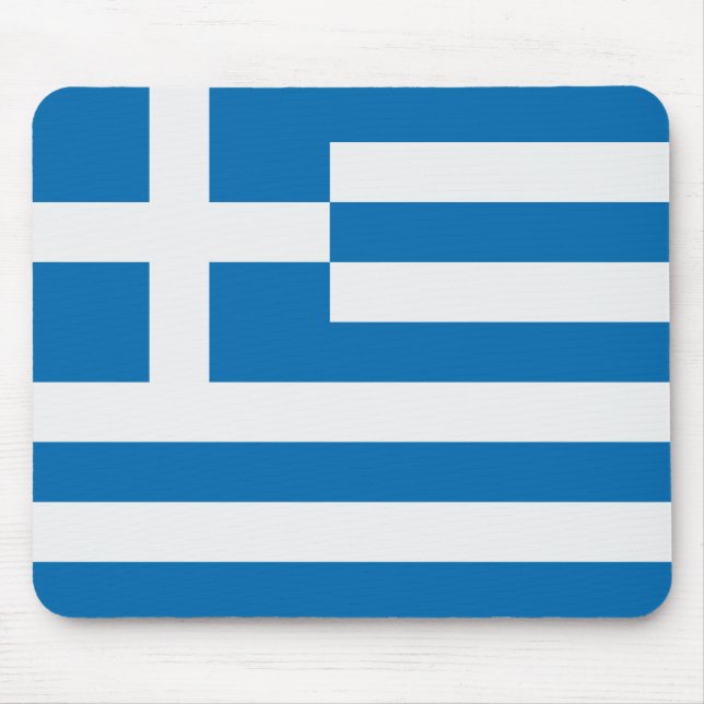 Flag of Greece Mouse Mat (Front)