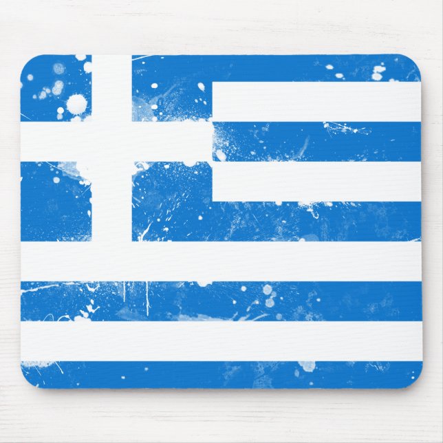 Flag of Greece Mouse Mat (Front)
