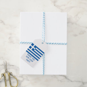 Flag of Greece souvenir Gift Tags