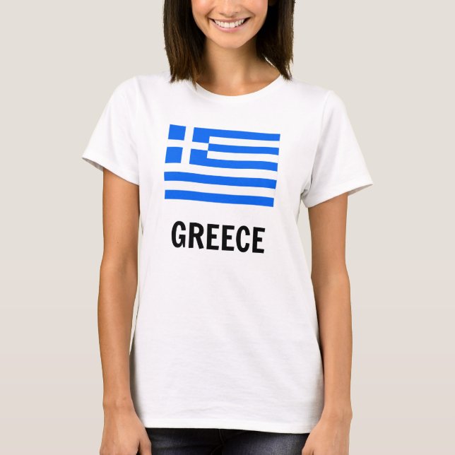 Flag of Greece T-Shirt (Front)