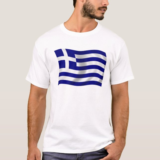 Flag of Greece T-Shirt (Front)