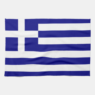 Flag of Greece Tea Towel