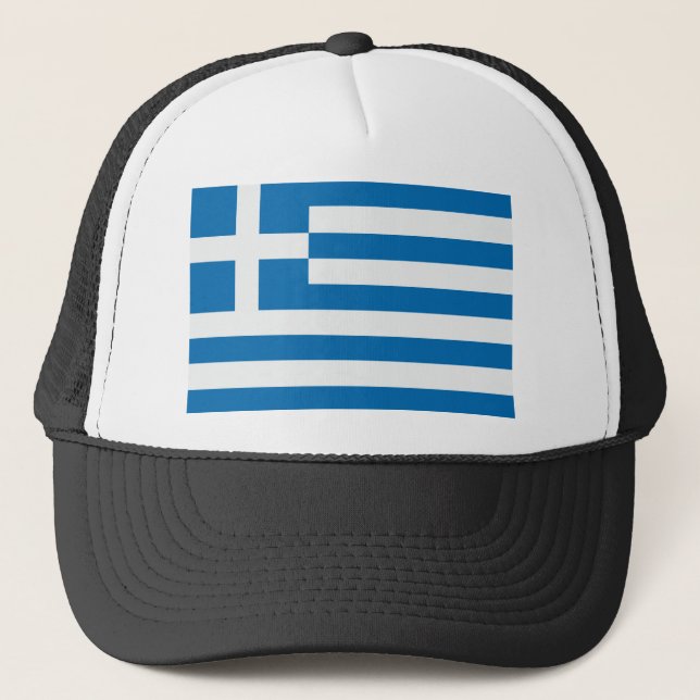 Flag of Greece Trucker Hat (Front)