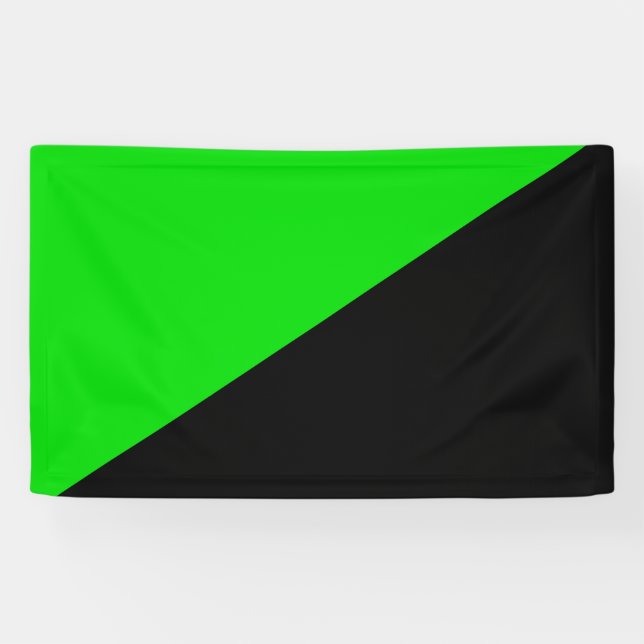 Flag of Green Anarchism Banner (Horizontal)