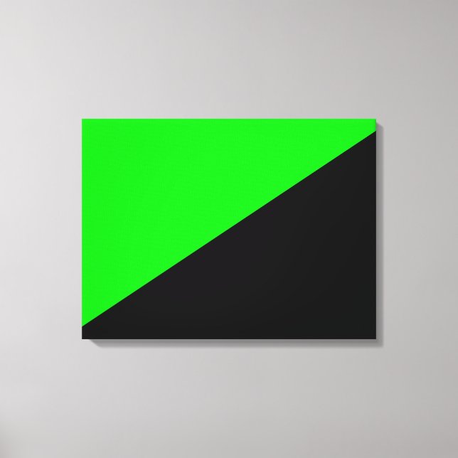 Flag of Green Anarchism Canvas Print (Front)